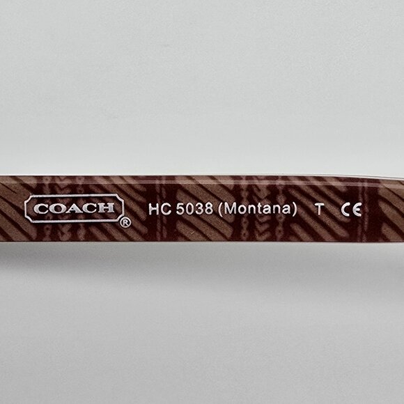 Coach HC5038 Montana 9134 Satin Burgundy Semi-Rimless Eyeglasses Frame w/ Case - Picture 9 of 16